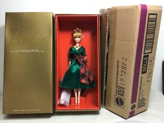 Nrfb 2012 Gold Label Holiday Hostess Barbie Doll W3516 - Yuletide Yummies