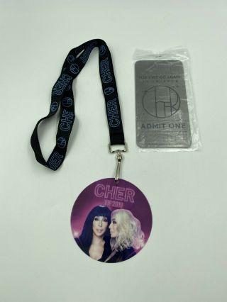 Cher " Here We Go Again " Tour Vip,  Ticket And Lanyard