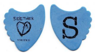 Seether Shaun Morgan Blue Shark Fin Guitar Pick - 2011 Tour