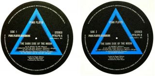 Pink Floyd Dark Side Of The Moon Uk Blue Triangle Turntable Slipmat Vinyl Record