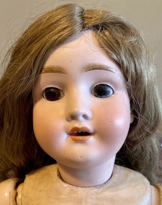 Antique 26” German Kley Hahn Walkure Doll On Body,  Fixer Upper