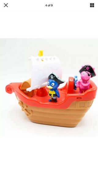The Backyardigans Pirate Ship Boat Tub Water Toy Pablo & Uniqua