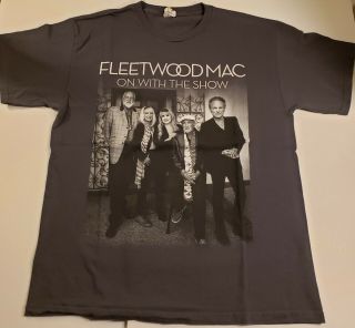 Fleetwood Mac On With The Show 2014 - 2015 Concert Tour Shirt Gray Size Large