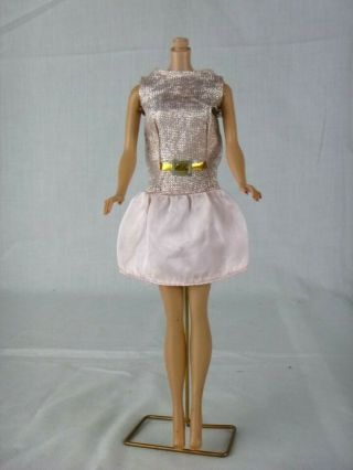 Vtg 1968 Mattel Barbie Dressed Up Pak Dress Ballet Class Variation Pink Lame 