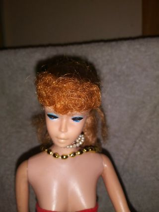 Vintage 4.  Titan Ponytail Barbie With Zebra Swimsuit No Green Ear