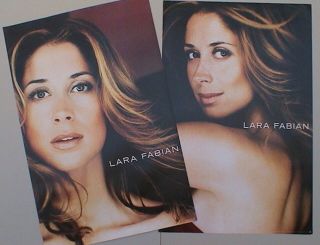 Lara Fabian 2 - Sided U.  S.  Promo Poster From 2000 - French Pop Singer,  Classical Pop