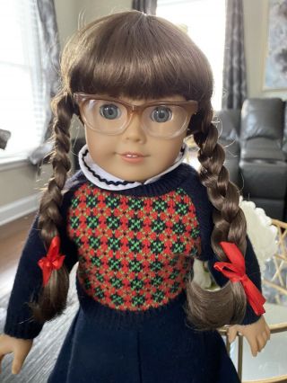 American Girl Doll Molly Mcintire - Retired With Glasses Prestine Adult Owned❤️