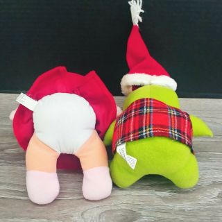 Christmas Muppet Babies Miss Piggy & Kermit Plush Stuffed Animals Vintage 1987 3