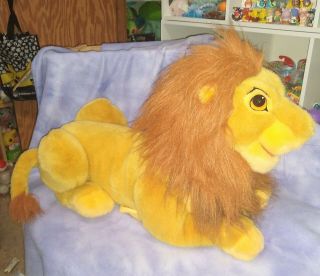 Huge Vintage Lion King Adult Simba 24 " Large Plush Full Body Puppet Disney