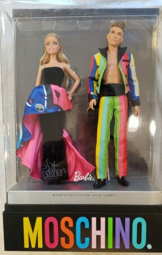 2016 Ken & Barbie Jeremy Scott / Moschino Giftset Model Drw81.  Gold Label Nrfb