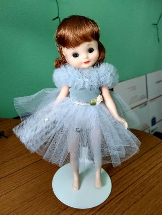 Vintage Betsy Mccall 8 " Doll In Blue Chiffon Dress