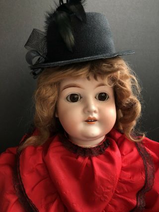 Antique German 23” Karl Hartmann Bisque Head Doll Comp.  Body