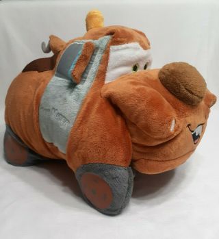 Disney Pixar Tow Mater Pillow Pets Cars Plush Stuffed Animal Truck 17.  5 " ×18 " ×5 "