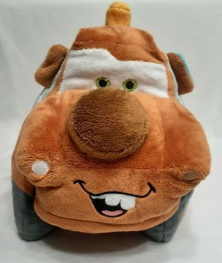 DISNEY PIXAR Tow Mater Pillow Pets CARS Plush Stuffed Animal Truck 17.  5 