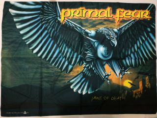 Vintage Primal Fear 2000 Textile Poster Flag Jaws Of Death