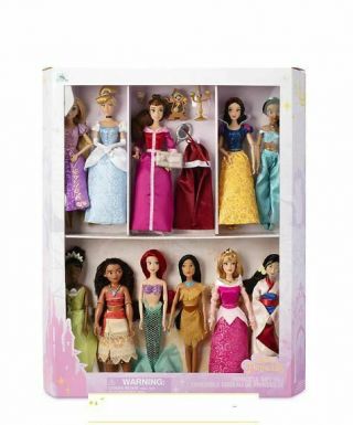 Disney Store Disney Princess Dolls,  Set Of 11,  33cm High