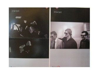 Interpol Poster Band Shot 2 Sided