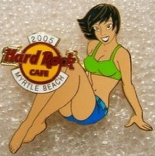 Hard Rock Cafe Myrtle Beach 2005 Girls Of Summer Girl Pin Sexy Girl - Hrc 29435