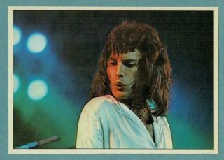 1975 Freddie Mercury Queen Panini Rock Pop Stars Sticker Nr Rare