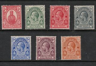 Turks & Caicos Islands 1921 Selected Stamps To One Shilling (7)