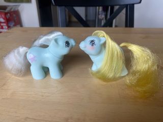 My Little Pony G1 Jangles And Tangles Newborn Twins Vintage