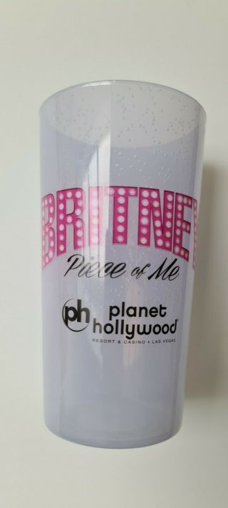Britney Spears Las Vegas Piece Of Me Large Plastic Drinking Cup Planet Hollywood