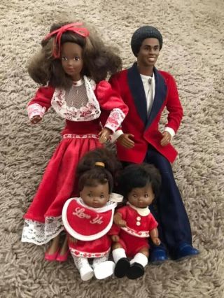 Rare Heart Family Dolls African American