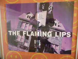 Vintage Flaming Lips " In A Priest Driven Ambulance " Promo Poster Restless 1990
