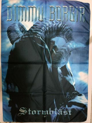Vintage Dimmu Borgir Textile Poster Flag Black Metal Stormblast