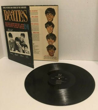 SONGS,  PICTURES AND STORIES.  THE BEATLES VEEJAY GATEFOLD MONO 3