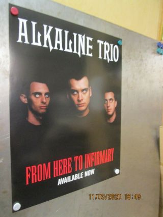 Alkaline Trio From Here To Infirmary Promo Poster 2001 Vagrant Records