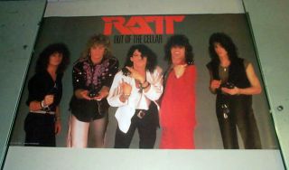 Ratt Vintage Out Of The Cellar Group 1984 Poster