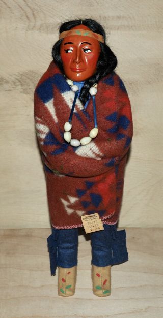 Vintage Skookum Indian Native American Doll - 11.  5 Inches No Tag - Nib