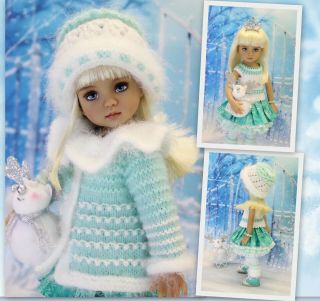 Outfit And Shoes For Diana Effner Little Darlings 13  Turquoise Frost "
