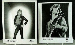 Shaun Cassidy & Leif Garrett,  2 Glossy Press Kit Photos,  Promo (1978 & 1979)