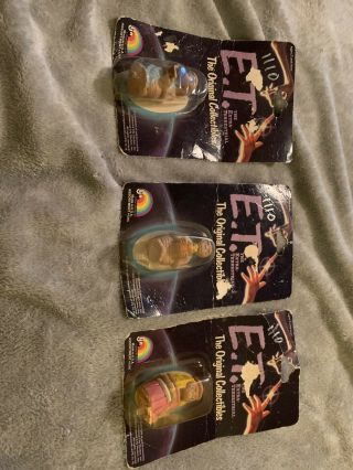 3 1982 Vintage E.  T.  The Collectibles Figures