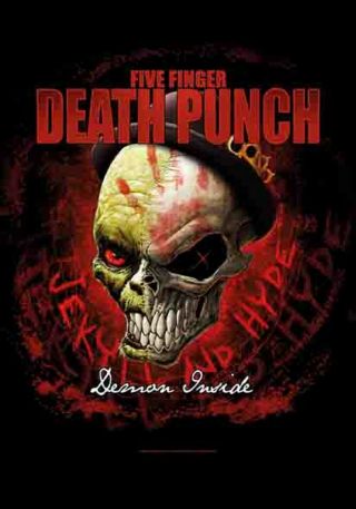 Five Finger Death Punch Demon Inside Lpgi Fabric Textile Poster Flag 30 " X 40 "