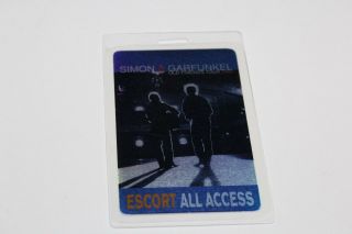 Simon And Garfunkel - Laminated Backstage Pass - Escort All Access Postage