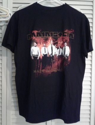 Rammstein Made In Germany 2012 North American Tour T - Shirt Medium