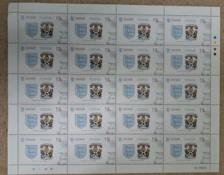 50x Coventry City 1987 Fa Cup Winners Complete Football Stamp Sheet Badge