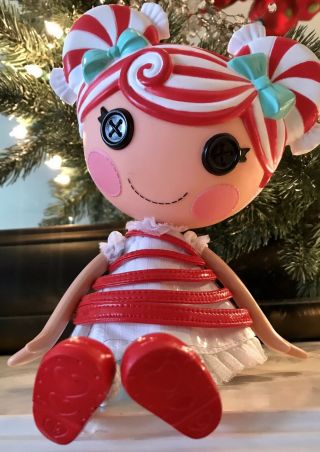 Lalaloopsy E.  Stripes Doll Cute Natl Candy Cane Day 12/26 Theme Full Size