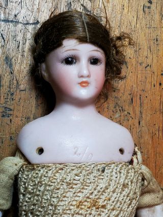 Antique German Bisque Doll Head Simon Halbig S H 1160 2/0 DEP Germany 10 inches 2