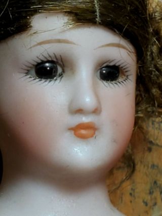 Antique German Bisque Doll Head Simon Halbig S H 1160 2/0 DEP Germany 10 inches 3