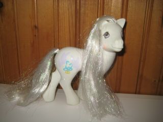 My Little Pony Mlp G1 Vintage 1989 Bridal Beauty White Wedding Bride Pony Tinsel