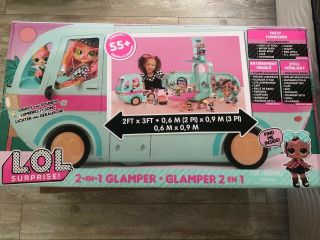 Lol Surprise 2 - In 1 Glamper Fashion Camper W/55,  Surprises