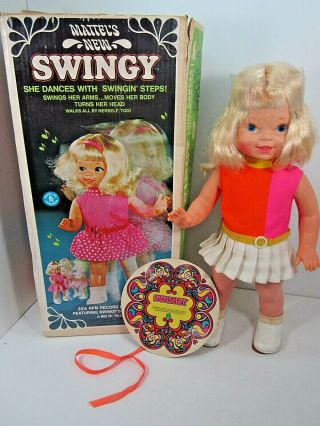 Vintage 1969 Mattel Swingy Dancing Swinging Doll
