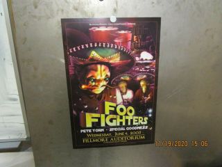 Foo Fighters W/ Pete Yorn Fillmore Auditorium Denver 2003 Show Poster Dave Grohl