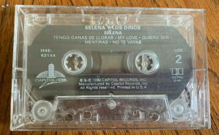 Selena Quintanilla Y Los Dinos Cassette 1989 Selena Tengo Ganas De Llorar