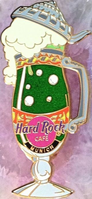 Hard Rock Cafe Munich 2002 Hurricane Glass Series Pin Beer Stein - Hrc 14248