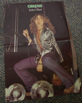 Vintage Robert Plant Circus Poster 1970 